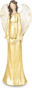 Angyal figura Angyal arany elegáns műanyag figura dekoráció