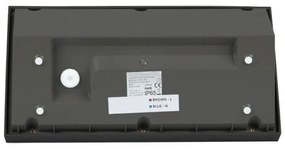 LED Kültéri fali lámpa LED/20W/230V 4000K IP65 fekete