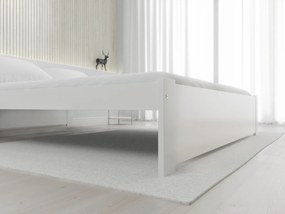 Ágy IKAROS 140 x 200 cm, fehér Matrac: Matrac nélkül, Ágyrács: Ágyrács nélkül