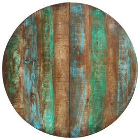 Tömör újrahasznosított fa étkezőasztal 110 x 75 cm