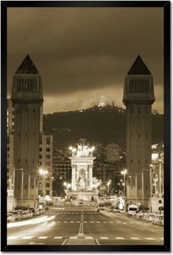 Poszterek keretben 40x60 Barcelona Panoráma