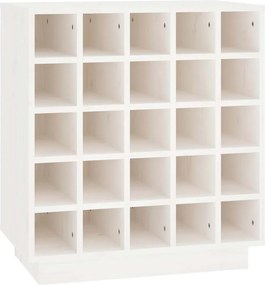 vidaXL fehér tömör fenyőfa borszekrény 55,5x34x61 cm