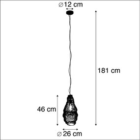 Keleti függőlámpa arany - Nidum Rombo