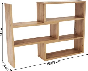 Polcrendszer, artisan tölgy, KLOE III