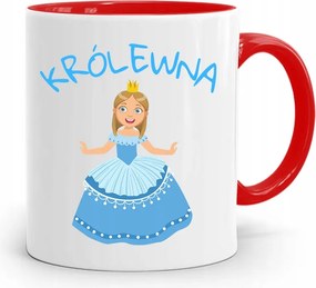 Piros Bögre Gyerekeknek Lányoknak Királylány +név nyomott mintával