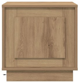 Éjjeli Szekrények LED világítással 2 db Mesterséges tölgy 44 x 34.5 x 45 cm