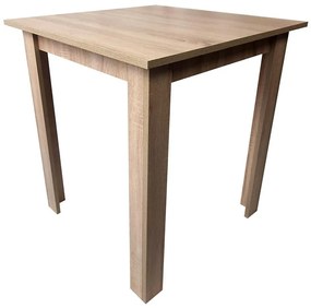 Négyzet alakú LEVI étkezőasztal, tölgyfa