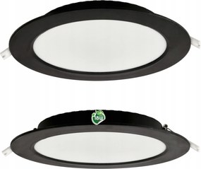 Plafon Led Mennyezeti Lámpa Süllyesztett 18W 1980lm 4000K Fekete