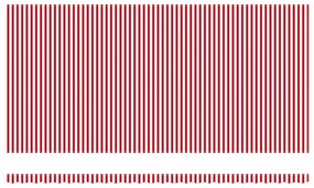 Automatikus Behúzható Napellenző LED-dal Piros és Fehér Csíkkal 600x300 cm