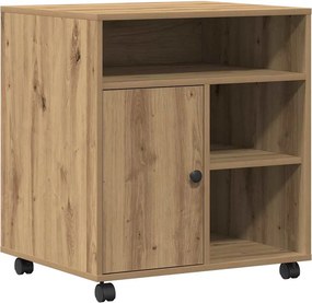 vidaXL Nyomtatóállvány kézműves tölgy 60 x 50 x 67 cm Faanyag