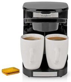 Nedis KACM140EBK - Kávégép két csészéhez 450W/230V 0,25 l