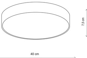 Brilagi - Mennyezeti lámpa CLARE 3xE27/24W/230V átm. 40 cm bézs