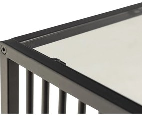 Tárolóasztal üveg asztallappal 40x40 cm Strington – Actona