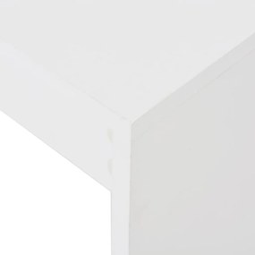 Fehér bárasztal polccal 110 x 50 x 103 cm