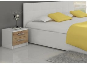 Éjjeli szekrényke TOD fehér/artisan tölgy