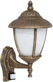 Kültéri led fali lámpa mozgásérzékelővel 1,5w 50lm antik arany madrid