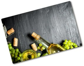Edzett üveg vágódeszka Fehér bor és gyümölcs pl-ko-80x52-f-120971469