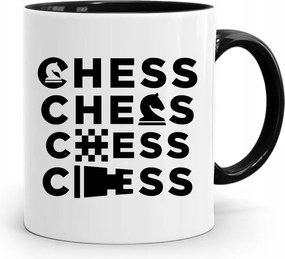 Sakkozóknak Fekete Bögre Születésnapi Ajándéknak, fényképes nyomattal