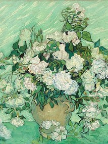 Van Gogh Roses Poszter B1 100x70cm art festmény művészet zöld kép #568