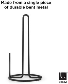 Fekete acél papírtörlő tartó ø 17 cm Squire – Umbra