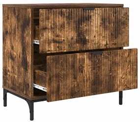 Éjjeli asztal fiókkal Füstölt tölgy 63.5 x 36 x 61 cm Faanyag