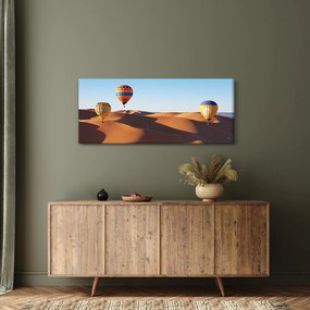 Kép - Repülő léggömbök a pusztában (120x50 cm)