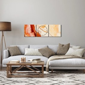 Kép - Absztrakt festészet (órával) (90x30 cm)