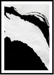 Vászonkép Poszter Keretben 53x73 cm Fekete-fehér Zebra Minimalizmus Absztrakt