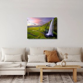 Vízesések képe (üvegen) (70x50 cm)