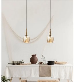 Redo 01-2740 - Csillár zsinóron TOLL 1xE27/42W/230V bronz