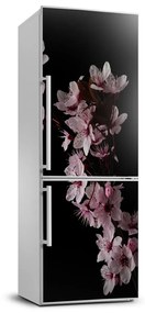 Hűtőre ragasztható matrica Cseresznye virágok FridgeStick-70x190-f-80647628
