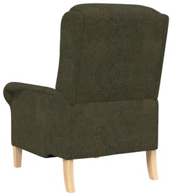 Kortárs karosszék Katonai zöld Szövet, Fa Közepes Ergonomikus