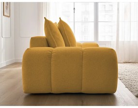 Mustársárga zsenília kanapé 278 cm Everest – Bobochic Paris