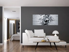 3D absztrakciós kép (120x50 cm)