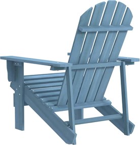 Kék tömör fenyőfa kerti Adirondack szék