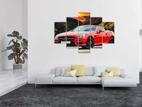 Kép - piros Mercedes (150x105 cm)