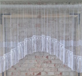 Kész függöny 300x140,ív, csík, rojtok 30cm