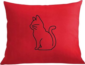 Párna párnahuzat Cool nyomott mintás cica