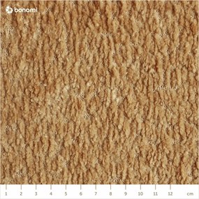 Mustársárga kárpitozott franciaágy ágyráccsal 160x200 cm Noira Slim – Bonami Selection