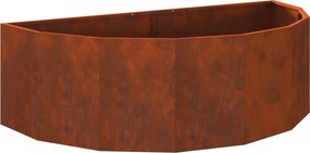 vidaXL Növénytartó Rozsdás 120 x 60 x 35 cm Időjárásálló acél