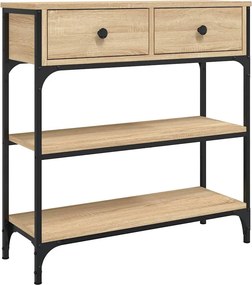 vidaXL sonoma tölgy színű szerelt fa tálalóasztal 72,5x25x75 cm