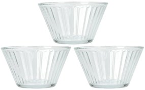 EH Stripes üvegtál készlet, 3 db, 300 ml