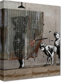 Falióra 30x40 Banksy kukkoló