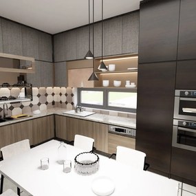 Emibig modern függeszték elit fekete emi1330/3prem