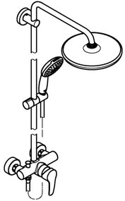 GROHE 26679001 - VITALIO START 250 zuhanyrendszer, 390 mm, fényes króm