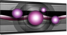 Festmények 180x90 Lila gömbök Absztrakt