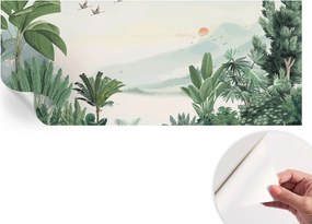 Öntapadós tapéta Fali furnér 3D hatás Trópusi oázis 250x104 cm