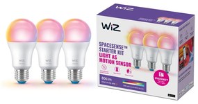 LED okos izzó szett 3 db-os E27, 9 W – WiZ