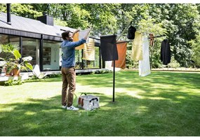 Antracitszürke kerti ruhaszárító 50 m Lift-O-Matic – Brabantia