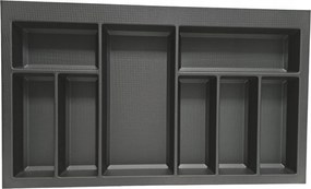 Evőeszköztartó Betét Fiókhoz 80 Kristall Fekete 722x424